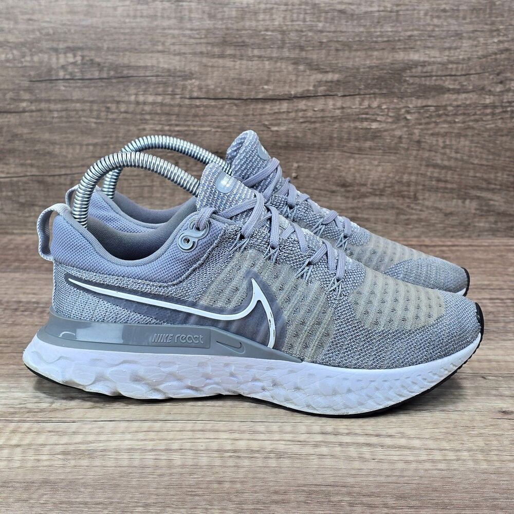 Nike React Infinity Run Flyknit 2 Women's Size 7 Grey Running Shoes (CT2423-001